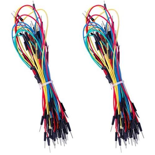 ELEGOO 130pcs Solderless Flexible Breadboard Jumper Wires Male to Male Compatible with Arduino Breadboard