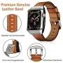 EloBeth 44mm Band Case Compatible with Apple Watch Band 44mm Series 6/5/4 & Apple Watch SE 44mm Bands, Genuine Leather Bands & Metal/PC Protective Case for iWatch Series 6/5/4/SE 44mm (Brown/Silver) EloBeth 44mm Band Case Compatible with Apple Watch Band 44mm Series 6/5/4 & Apple Watch SE 44mm Bands, Genuine Leather Bands & Metal/PC Protective Case for iWatch Series 6/5/4/SE 44mm (Brown/Silver)