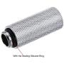 uxcell Male to Female Extender Fitting G1/4 x 40mm for PC Water Cooling System Silver 4pcs