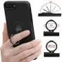 DESOF iPhone 8 Plus Case, iPhone 7 Plus Case with Ring Holder Kickstand, 360°Adjustable Ring Grip Stand Work with Magnetic Car Mount Anti-Fingerprint Slim Cover for Apple iPhone 8P 5.5 inch - Black