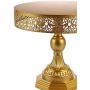 Weharnar -12 inch Cake Stand Two Usage Round Metal Cake Stands Dessert Display Cupcake Stands with Multiple Free Combination Styles for Baby Shower, Wedding Birthday Party Celebration (Gold)