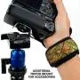USA GEAR Professional Camera Grip Hand Strap with Camouflage Neoprene Design and Metal Plate - Compatible with Canon , Fujifilm , Nikon , Sony and more DSLR , Mirrorless , Point & Shoot Cameras USA GEAR Professional Camera Grip Hand Strap with Camouflage Neoprene Design and Metal Plate - Compatible with Canon , Fujifilm , Nikon , Sony and more DSLR , Mirrorless , Point & Shoot Cameras