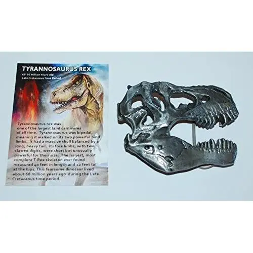 Dinosaur Skull Metal Belt Buckle T-Rex Tyrannosaurus for Fossil Lover!! #417 4o Dinosaur Skull Metal Belt Buckle T-Rex Tyrannosaurus for Fossil Lover!! #417 4o