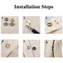 BALABALA 50 Sets 18mm Silver Tone Magnetic Buttons Snap Clasps for Handbag Purses Bags Clothes Leather Sewing Craft DIY BALABALA 50 Sets 18mm Silver Tone Magnetic Buttons Snap Clasps for Handbag Purses Bags Clothes Leather Sewing Craft DIY