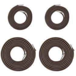 4PCS Universal Replacement Longer Cords for Zero Gravity Chair, Replacement Bungee Laces for Zero Gravity Chairs, Replacement Parts for Lounge Chair, Patio Recliners, Bungee Chair (Brown)