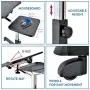 Tatkraft Joy Portable Laptop Desk with Mouse Pad, Rolling Computer Stand with Adjustable Height, Sturdy and Ergonomic, Black Tatkraft Joy Portable Laptop Desk with Mouse Pad, Rolling Computer Stand with Adjustable Height, Sturdy and Ergonomic, Black