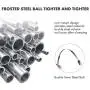 150 Pieces Stainless Steel Cable Zip Ties Metal Coated Locking Cord Organizer Ties for Exhaust Heat Wrap, 5.9 Inches 150 Pieces Stainless Steel Cable Zip Ties Metal Coated Locking Cord Organizer Ties for Exhaust Heat Wrap, 5.9 Inches