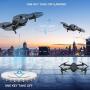 Quadcopter Drone With Camera Live Video, EACHINE E58 WiFi FPV Quadcopter with 120° FOV 720P HD Camera Foldable Drone RTF -25 mins flight time, Altitude Hold, One Key Take Off/Landing,（3Pcs Batteries）