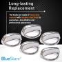 Ultra Durable WB03T10284 Range Control Knob Stainless Steel Finish Replacement Part by Blue Stars - Exact Fit for GE Range/Stove/Oven - Replaces 1373043 AP4346312 PS2321076 - Pack of 5
