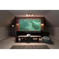 Elite Screens Aeon CLR Series, 90-inch 16:9, Edge Free Ambient Light Rejecting Fixed Frame Projector Screen, Ceiling Light Rejecting Projection Material for Ultra-Short Throw Projectors, AR90H-CLR