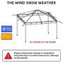DikaSun Gazebos for Patios Single Roof Gazebo with Curtains, Outdoor Shade Canopy Gazebo with Adjustable Top Corner Tubes (Beige)