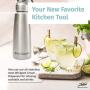 Whipped Cream Dispenser Stainless Steel - Professional Whipped Cream Maker - Gourmet Cream Whipper - Large 500ml / 1 Pint Capacity Canister - Includes 3 Culinary Decorating Nozzles