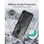 YOUMAKER Designed for Galaxy S9 Plus Case, Heavy Duty Protection Kickstand with Built-in Screen Protector Shockproof Case Cover for Samsung Galaxy S9 Plus 6.2 inch - Black