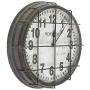 Kalalou Black and White Metal New York Clock