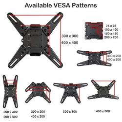 VideoSecu ML531BE2 TV Wall Mount kit with Free Magnetic Stud Finder and HDMI Cable for Most 26-55 TV and New LED TV up to 60 inch VESA 400x400 Full Motion with 20 inch Articulating Arm WT8