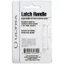 Ultra Hardware 31601 Storm and Screen Door Latch Handle - Resilient Keeper - Black Finish