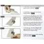ANYQOO 3 Sizes Rolled Hem Pressure Foot Sewing Machine Presser Foot Hemmer Foot Set (1/2 Inch, 3/4 Inch, 1 Inch) for Singer, Brother, Janome and Other Low Shank Adapter (Rolled Hem Presser Feet)
