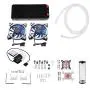 240mm DIY Water Cooling Kit for Computer, All-in-one Liquid PC Water Cooling Set, Cooler CPU/GPU Block Pump Reservoir CPU Cooler Kit with LED Fan Heat Sink