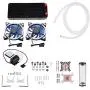 EBTOOLS Water Cooling Kit, DIY All-in-one Liquid CPU Cooler Set-240mm Heat Sink CPU/GPU Block Pump Reservoir LED Fan, Water Cooling System for PC Computer