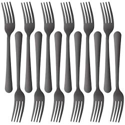 BUY&USE Dinner Fork 12 Piece Stainless Steel Cutlery Forks, Dishwasher Safe