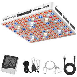 Phlizon CREE COB 3000W LED Plant Grow Light Full Spectrum Indoor Plants Light Growing Veg Flower CREE COB Grow Light with Monitor Adjustable Rope -3000W (Actual Power 600watt)