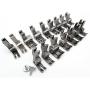 #KP-PF16,16 Metal COMPENSATING Foot Set Fit for Artisan,Brother, Consew, and Janome