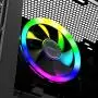 ALSEYE CPU Cooler, RGB Fan Socket Hydraulic Bearing Computer CPU Cooling Fan for Intel AMD