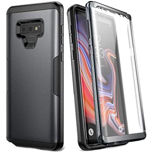 YOUMAKER Case for Galaxy Note 9, Full Body Heavy Duty Protection with Built-in Screen Protector Shockproof Rugged Cover for Samsung Galaxy Note 9 (2018) 6.4 Inch - Black/BK