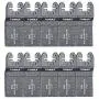 10 PCS Oscillating Saw Blades for Bi-Metal/Wood, Multitool Quick Release Blades Fits Fein Multimaster, Porter Cable, Black&Decker, Bosch Craftsman, Ridgid, Makita, Milwaukee, Dewalt, and More