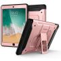 Spigen Tough Armor TECH with Custom-Fit Tempered Glass Designed for iPad 9.7 Case iPad 5th/6th Generation Case (2017/2018) - Rose Gold