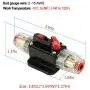 40A Inline Circuit Breaker Reset Fuse, 12V-24V DC Reset Fuse Holder 40 amp with Manual Reset for Car Audio Stereo Switch and Solar Inverter System (2 Pack) 40A Inline Circuit Breaker Reset Fuse, 12V-24V DC Reset Fuse Holder 40 amp with Manual Reset for Car Audio Stereo Switch and Solar Inverter System (2 Pack)