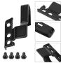 Wiper Blade Adapter, 3392390298 2 Pcs Metal Car Automotive Front Windshield Wiper Arm Adapter Mounting Kit Universal Black with Mounting Screws