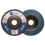 4.5'' x 7/8'' Premium High Density Jumbo Zirconia Type 29 Flap Disc 40 Grit - 10 Pack