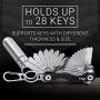 Clips Smart Compact Key Organizer Holder Keychain - Made of Carbon Fiber & Stainless Steel- Pocket Organizer Up to 28 Keys- Lightweight, Strong Includes Bottle Opener, Carabiner & More Clips Smart Compact Key Organizer Holder Keychain - Made of Carbon Fiber & Stainless Steel- Pocket Organizer Up to 28 Keys- Lightweight, Strong Includes Bottle Opener, Carabiner & More