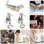 DIYARTS Large Metal Darning/Free Motion Sewing Machine Presser Foot Quilting Embroidery Foot for for All Low Shank Brother Singer Babylock Janome and More Sewing Machines