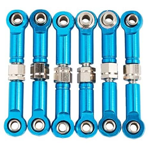 Ctzrzyt 6Pcs Adjustable for A949 A959 A969 A979 K929 Upgrade Parts Metal Linkages Pull Rod Servo Link A959-03