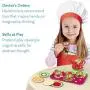 Liberty Imports Kids Fruit Themed Tin Tea Party Toy Set - Metal Teapot and Cups for Childrens Kitchen Pretend Play (14 Pieces) Liberty Imports Kids Fruit Themed Tin Tea Party Toy Set - Metal Teapot and Cups for Childrens Kitchen Pretend Play (14 Pieces)