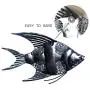 JOYBee 12.5inch Coastal Ocean Sea Metal Fish Wall Art Decor -Perfect for Coastal,Nautical,Beach,or Boat Decor-Metal Wall Decor-For Garden Home Patio Bathroom Kitchen JOYBee 12.5inch Coastal Ocean Sea Metal Fish Wall Art Decor -Perfect for Coastal,Nautical,Beach,or Boat Decor-Metal Wall Decor-For Garden Home Patio Bathroom Kitchen