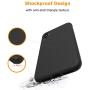 Molzar Shield Series iPhone Xs Case, iPhone X Case, Triangle Texture Grip, Built-in Metal Plate for Magnetic Car Phone Holder, Support Qi Wireless Charging, Compatible with Apple iPhone Xs/X, Black