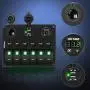 Nilight - 90123F 6 Gang ON Off Rocker Switch Panel Green Backlit 12V24V LED Digital Voltmeter Dual USB Charger Cigarette Lighter Socket Overload Protection Switch Panel For Cars RVs Boats Nilight - 90123F 6 Gang ON Off Rocker Switch Panel Green Backlit 12V24V LED Digital Voltmeter Dual USB Charger Cigarette Lighter Socket Overload Protection Switch Panel For Cars RVs Boats