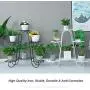 CarolynDesign 6 Tier Plant Stands for Indoors and Outdoors, Flower Pot Holder Shelf for Multi Plants, White Metal Plant Stand for Patio, L31.5 x H29.13 x W8.27in CarolynDesign 6 Tier Plant Stands for Indoors and Outdoors, Flower Pot Holder Shelf for Multi Plants, White Metal Plant Stand for Patio, L31.5 x H29.13 x W8.27in