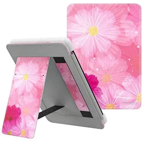 MoKo Case Fits Kindle Paperwhite (10th Generation, 2018 Releases), Lightweight PU Leather Cover Stand Shell with Hand Strap for Amazon Kindle Paperwhite 2018 E-Reader - Coreopsis MoKo Case Fits Kindle Paperwhite (10th Generation, 2018 Releases), Lightweight PU Leather Cover Stand Shell with Hand Strap for Amazon Kindle Paperwhite 2018 E-Reader - Coreopsis