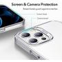 [3-Pack] ESR Tempered-Glass Screen Protector for iPhone 12/12 Pro + ESR Metal Kickstand Clear Case for iPhone 12/12 Pro