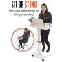 Stand Steady Multifunctional Podium | Lectern | Laptop Stand | Mobile Workstation! Excellent use for classrooms, Offices, and Home!