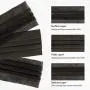 Black Face Mask, Black Disposable Face Mask, Black Disposable Masks, Daily Protection Mask with Filter Layer and Knitted Earloops Black Face Masks (Pack of 50)