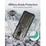 YOUMAKER Designed for Galaxy S9 Plus Case, Heavy Duty Protection Kickstand with Built-in Screen Protector Shockproof Case Cover for Samsung Galaxy S9 Plus 6.2 inch - Gun Metal/Black