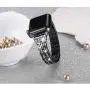 Secbolt Bling Bands Compatible Apple Watch Band 42mm 44mm Women iWatch Series 6 5 4 3 2 1 SE, Dressy Jewelry Metal Wristband Strap Diamond Rhinestone, Black