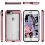 Ghostek Atomic Slim iPhone 8 Plus, iPhone 7 Plus Clear Case with Space Metal Bumper Heavy Duty Protection Wireless Charging Compatible for 2016 iPhone 7 Plus / 2017 iPhone 8 Plus (5.5 Inch) - (Pink)