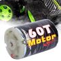 Drfeify 1/10 Brush Motor, Metal 540 Brushed Motor 1/10 RC Car Boat Model Spare Part Accessory( 60T)