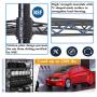 Metal Shelf 6 Tier Wire Shelving Unit with Wheels,Heavy Duty Storage Shelves, NSF Garage Kitchen Organizer,Wire Rack Height Adjustable Utility Commercial Grade Rolling Steel Rack,48'' x 18'' x 82'',Black